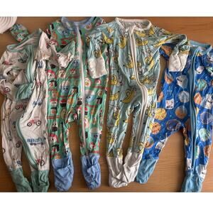 Baby Bamboo Sleepers Bundle Lot Newborn - 3 months